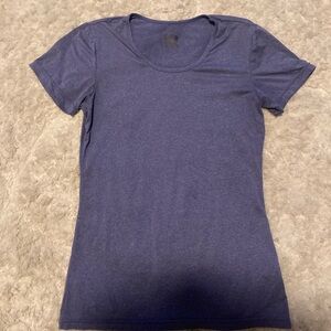 Purple fitted fitness shirt